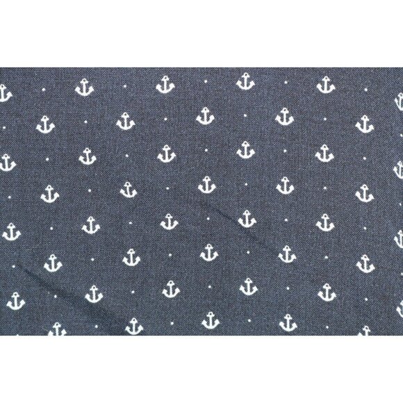 Per Se 3/4 Sleeve Nautical Button-Up Tunic-Size 1X-Soft-Anchors - Picture 11 of 11